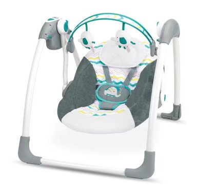 SILLA ACTUAL MECEDORA BEBÉS CON ASIENTO RECLINABLE VERDE CLARO - 1