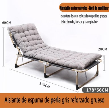 CAMA PORTÁTIL PLEGABLE CON COLCHÓN - 5
