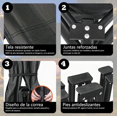 CAMA DE CAMPING PLEGABLE CATRE DE CAMPAÑA CON BOLSO - 4