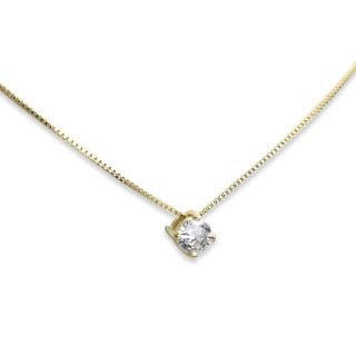 COLLAR ANDREA COGGIOLA JOYAS ENCHAPADO ORO 18K PUNTO DE LUZ 5MM - 1