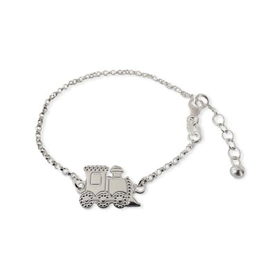 PULSERA ANDREA COGGIOLA JOYAS BEBÉ TREN PLATA FINA 925 - 1