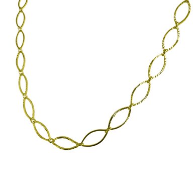 COLLAR CHOKER OVALADO ENCHAPADO ORO 18K - 2