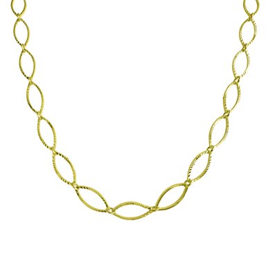 COLLAR CHOKER OVALADO ENCHAPADO ORO 18K - 3