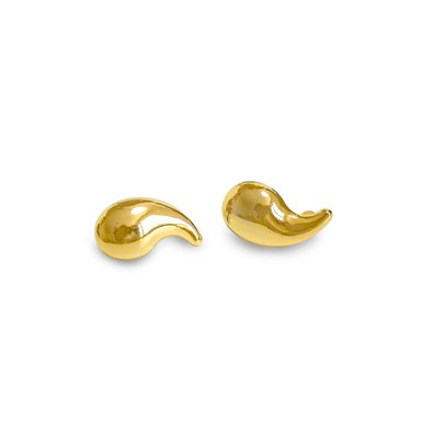 AROS VALENTINA GOTA ENCHAPADO ORO 18K - 2