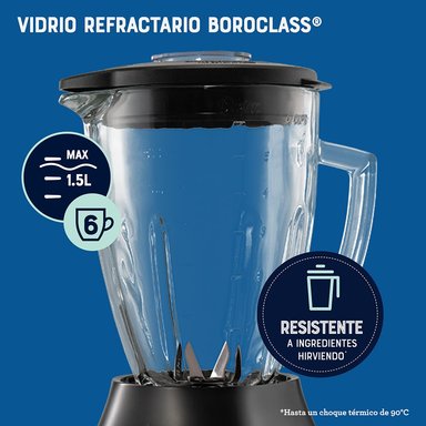 LICUADORA OSTER BLSTPEG-NRT-052 800 W 1.5 L REVERSIBLE 3 VELOCIDADES + PULSO BLSTPEGNRT - 5