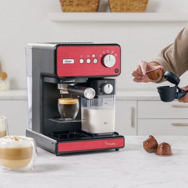 CAFETERA AUTOMATICA OSTER PRIMALATTE ROJA BVSTEM6604R - 9