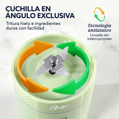 LICUADORA OSTER PORTATIL 590 ML RECARGABLE VERDE BLSTGFPM20 - 5