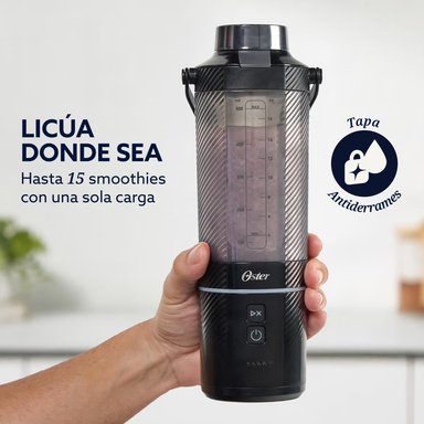 LICUADORA OSTER PORTATIL 590 ML RECARGABLE NEGRO BLSTGFPB20 - 3