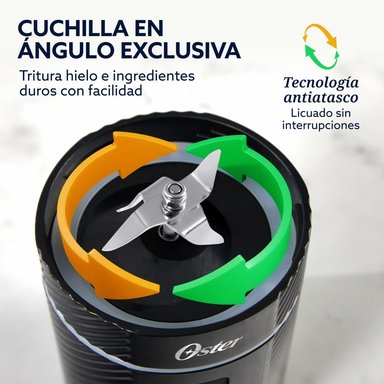 LICUADORA OSTER PORTATIL 590 ML RECARGABLE NEGRO BLSTGFPB20 - 5