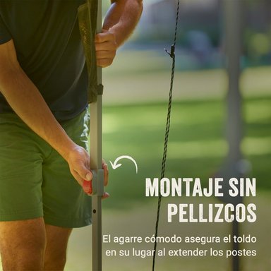 TOLDO PLEGABLE COLEMAN OASIS 3.9 MT X 3.9 MT FACIL MONTAJE - 3