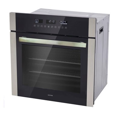 HORNO ELÉCTRICO GRONER EMPOTRABLE 59L QH59DSST INOX TOUCH TRIPLE VIDRIO 10F - 1