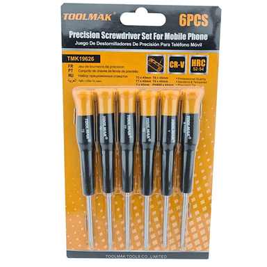 SET HERRAMIENTAS TOOLMAK DESTORNILLADORES TMK19626 6 PIEZAS CELULAR - 1