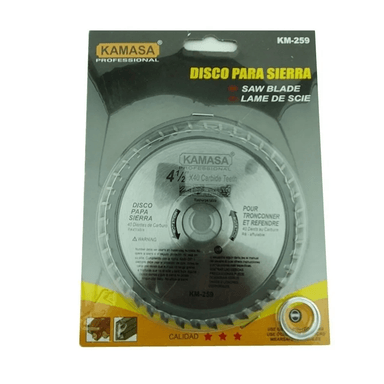 DISCO SIERRA CIRCULAR 4 1/2 PULGADAS 40 DIENTES KAMASA KM259 - 1