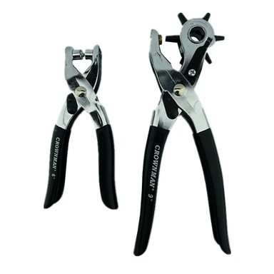 SET ALICATES SACABOCADO 2 PIEZAS OJETILLOS CROWNMAN CMSA2201 - 1