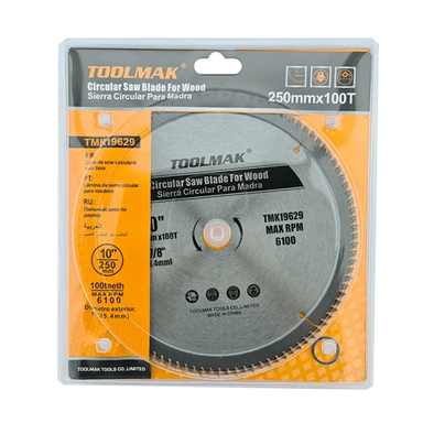 DISCO DE SIERRA CIRCULAR 10 PULGADAS 100 DIENTES TOOLMAK TMK19629 - 2