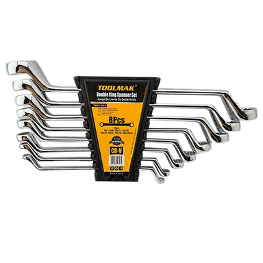 KIT SET JUEGO DE LLAVES CURVA CORONA - CORONA 8 PIEZAS TOOLMAK TMK19827 - 1