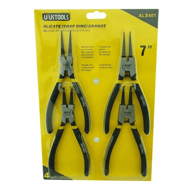 JUEGO SET KIT DE ALICATES SACA SEGUROS 7 PULGADAS UYUSTOOLS ALS401 - 1