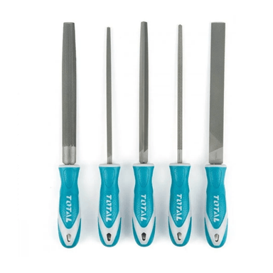 KIT SET JUEGO DE LIMAS DE ACERO 5 PIEZAS 8 PULGADAS TOTAL THT918516 - 2