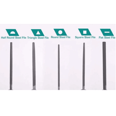 KIT SET JUEGO DE LIMAS DE ACERO 5 PIEZAS 8 PULGADAS TOTAL THT918516 - 3