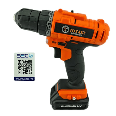 TALADRO ATORNILLADOR INALAMBRICO 10MM 14V TOYAKI TK839 - 2