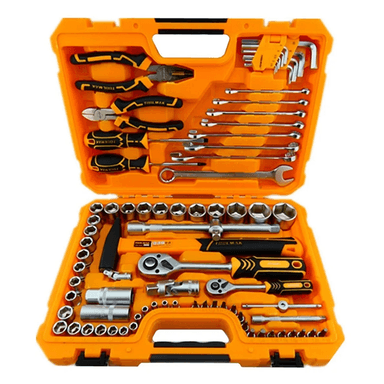 KIT SET JUEGO DADOS Y HERRAMIENTAS 78 PIEZAS TOOLMAK TMK19792 - 1