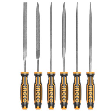 SET MINI LIMAS INGCO HKTF63 3MM X 140MM 6 PIEZAS - 1