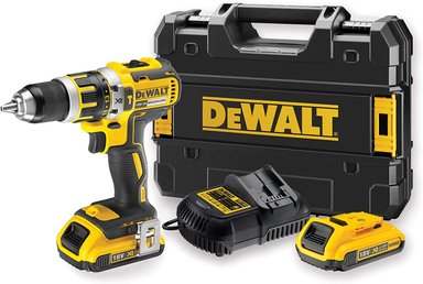 TALADRO PERCUTOR DEWALT INAL MODEL DCD795D2 20 V S/CARBON - 1