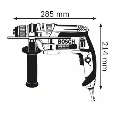 TALADRO PERCUTOR BOSCH MODEL GSB 16 RE - 750W - 2