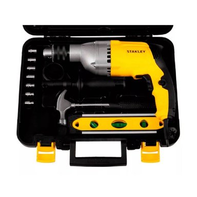 TALADRO PERCUTOR STANLEY 800 W +CAJA HERRAMIENTAS -ACCESORIOS - 4