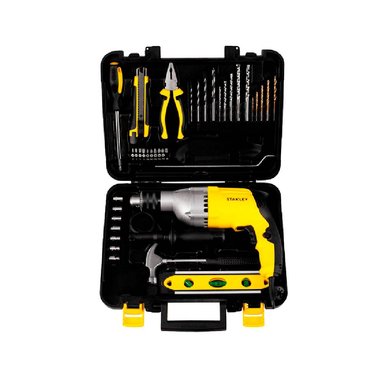 TALADRO PERCUTOR STANLEY 800 W +CAJA HERRAMIENTAS -ACCESORIOS - 6