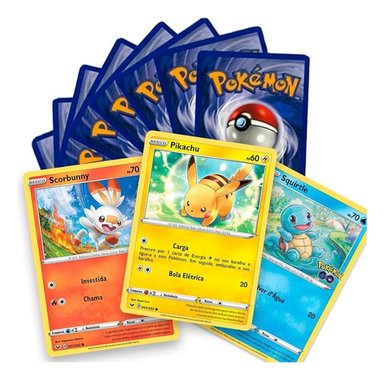 CARTAS POKÉMON ORIGINALES 100 UNIDADES PACK01 - 1