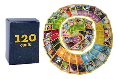 LOTE DE 120 CARTAS POKÉMON ORIGINALES INCLUYE 5 HOLOGRÁFICAS - 1