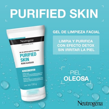 GEL DE LIMPIEZA NEUTROGENA® PURIFIED SKIN® X 150G - 5
