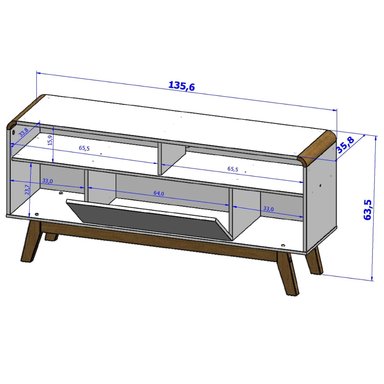 RACK TV 55' LAZULI NEGRO - 3