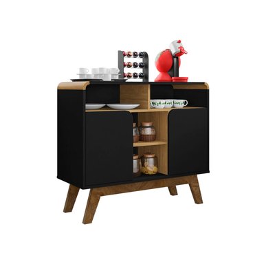 APARADOR HOGA BERILO BUFFET CANELA NEGRO - 1