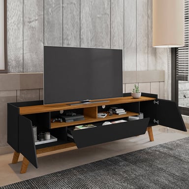 RACK TV FLORENCIA 70 PULGADAS NEGRO NATURAL - 4