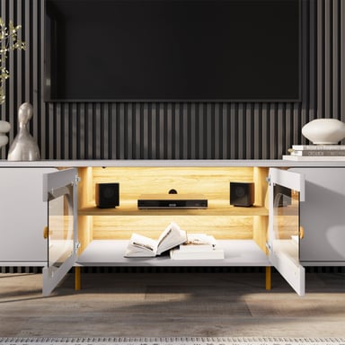 RACK TV 75' HOGA JUQUEHY BLANCO INVIERNO NATURAL - 4
