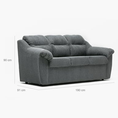 SOFA ASTURIAS 3CPOS GRIS - 2