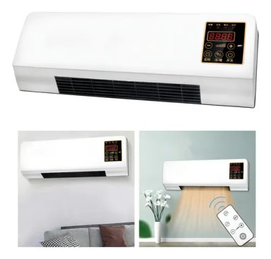Calentador Calefactor Ventilador Eléctrico De Pared Blanco - 1