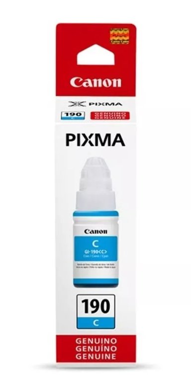 TINTA CANON CYAN GI-190 70 ML. ORIGINAL FACTURA/BOLETA - 2