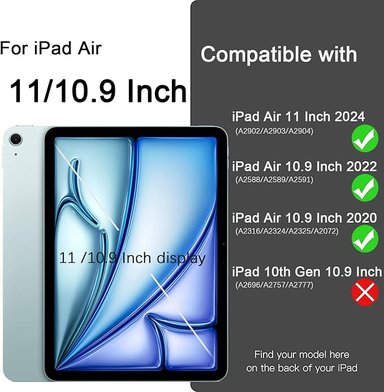 CARCASA FUNDA GLOBAL MOVIL MR CON TECLADO PARA IPAD AIR 6 11 2024 / NEGRO - 2