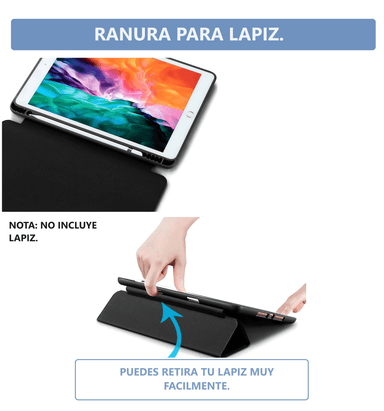 CARCASA GLOBAL MOVIL MR SMART COVER PARA IPAD AIR 6 11 2024 RANURA LAPIZ / AZUL - 3