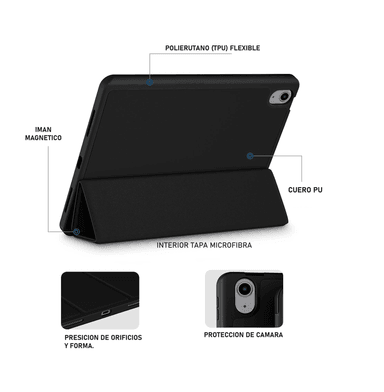 CARCASA GLOBAL MOVIL MR SMART COVER PARA IPAD AIR 6 11 2024 RANURA LAPIZ / AZUL - 5