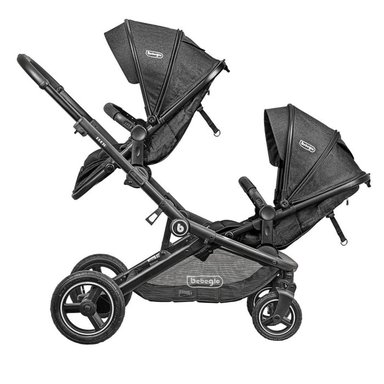 COCHE BEBEGLO RS-13310-2 DOBLE DUETO NEGRO - 5
