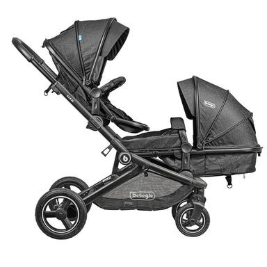 COCHE BEBEGLO RS-13310-2 DOBLE DUETO NEGRO - 6