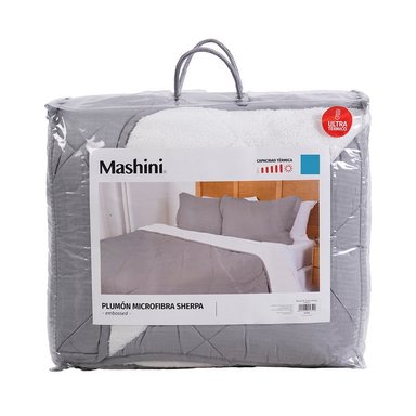 PLUMON EMBOSS+SHERPA 1 PLAZAS GRIS - 5