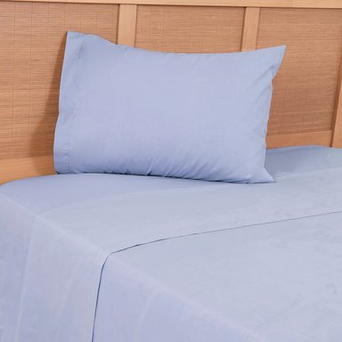 SABANA 180 HILOS LISOS 1P AZUL - 3