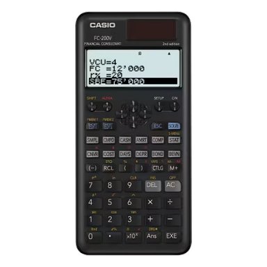 CALCULADORA CASIO FINANCIERA FC-200V-2 - 1