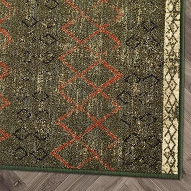 ALFOMBRA MROTTO ANTIDESLIZANTE CONTEMPORÁNEA MODERNA ALFODIA PASILLO VERDE 60 X 305 CM - 6