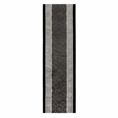 ALFOMBRA MROTTO ANTIDESLIZANTE CONTEMPORÁNEA MODERNA ALFODIA PASILLO GRIS GOMA SIN OVERLOCK 70CMX4M - 1